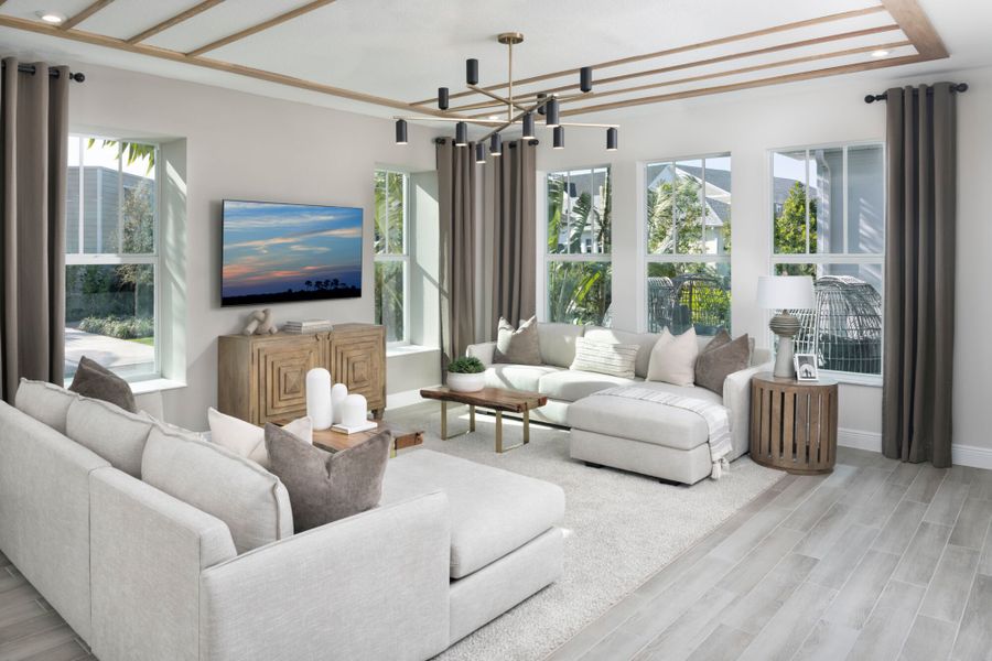 Representative furnished interior of a home built from the Paris by Mattamy Homes in Newfield, Palm City (Image 7). Representative furnished interior of a home built from the Paris by Mattamy Homes in Newfield, Palm City (Image 7).