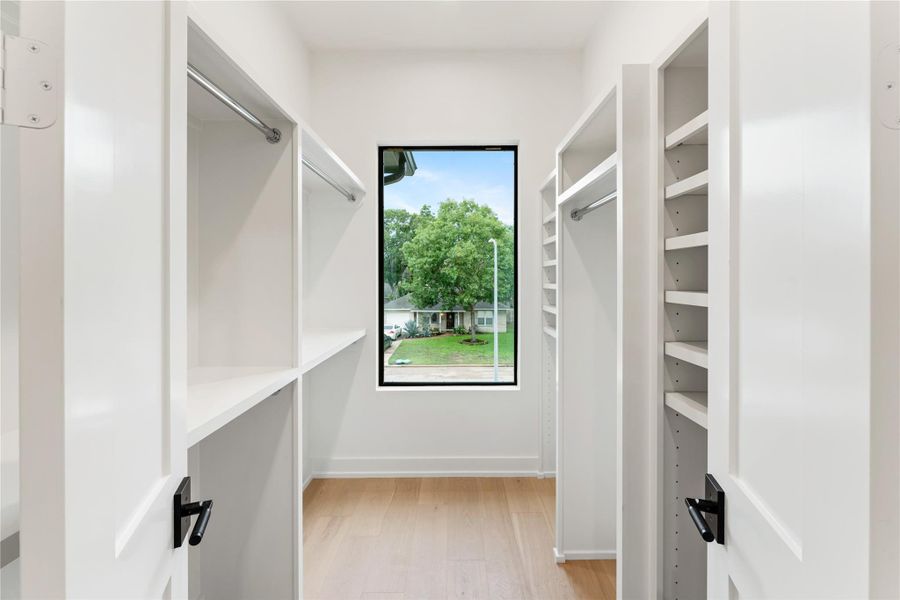 Secondary bedroom closet.