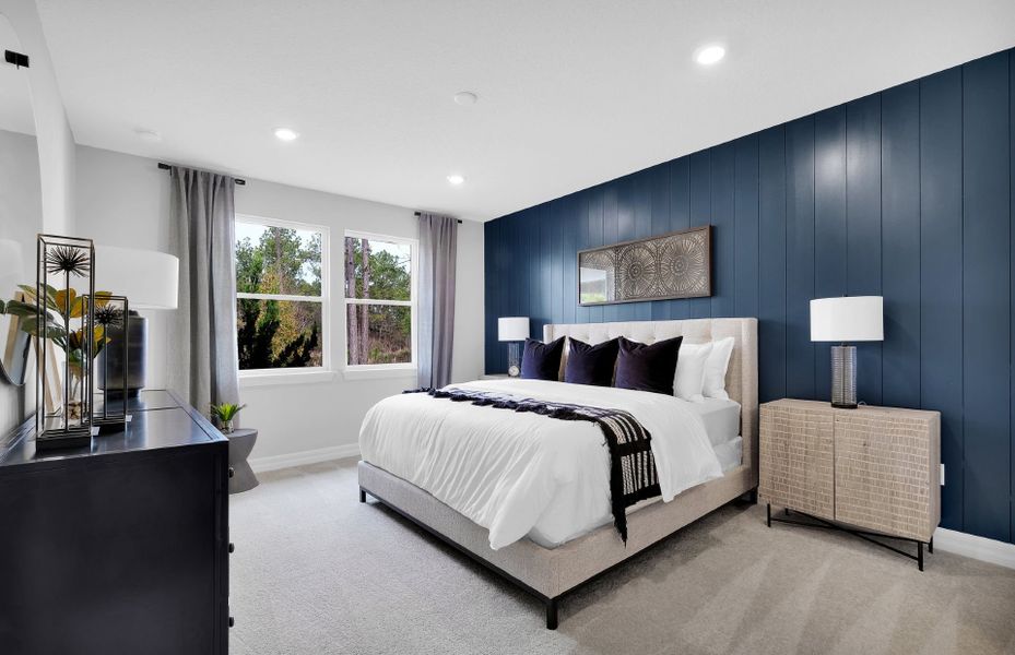 Furnished interior view inside a new home in Avondale at Avenir, Palm Beach Gardens (Image 10).