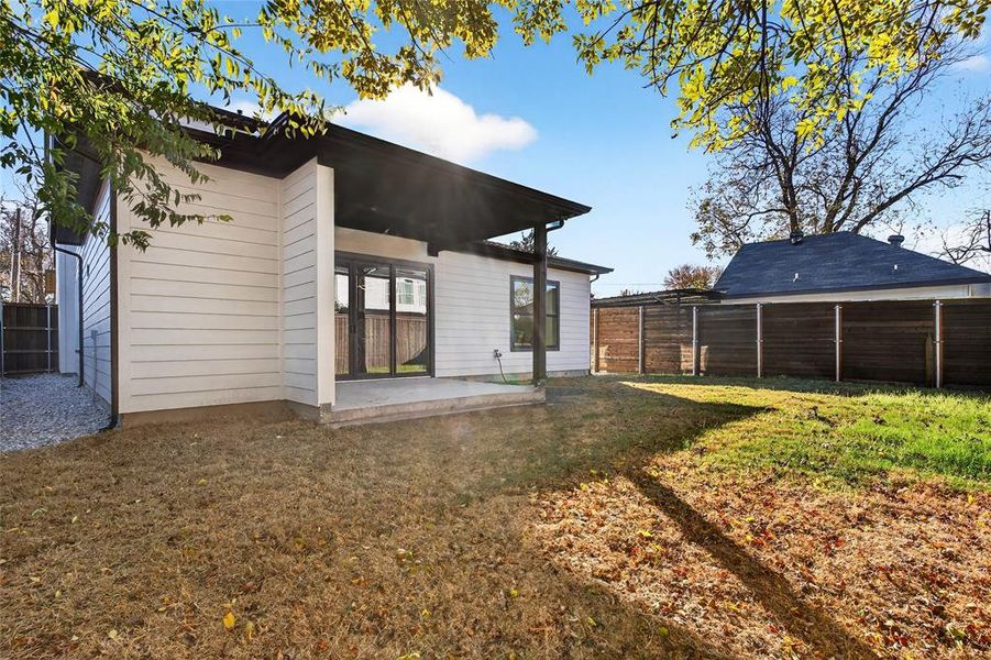 Exterior details and patio area of a home in , Dallas (Image 28). Exterior details and patio area of a home in , Dallas (Image 28).