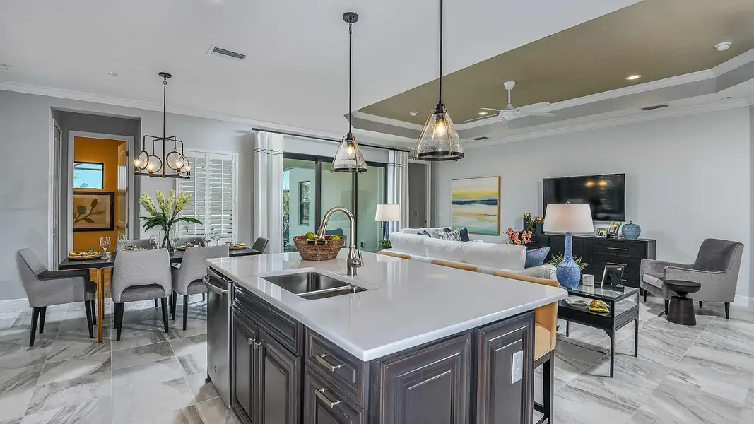 Furnished interior view inside a new home in Windward Real Estate and Homes for Sale in Sarasota, FL - Neal Communities, Lakewood Ranch (Image 4).