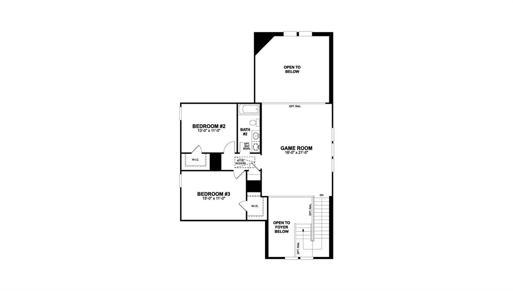 2D floor plan layout of this home in Marble Creek Crossing, Austin, TX (Image 5). 2D floor plan layout of this home in Marble Creek Crossing, Austin, TX (Image 5).