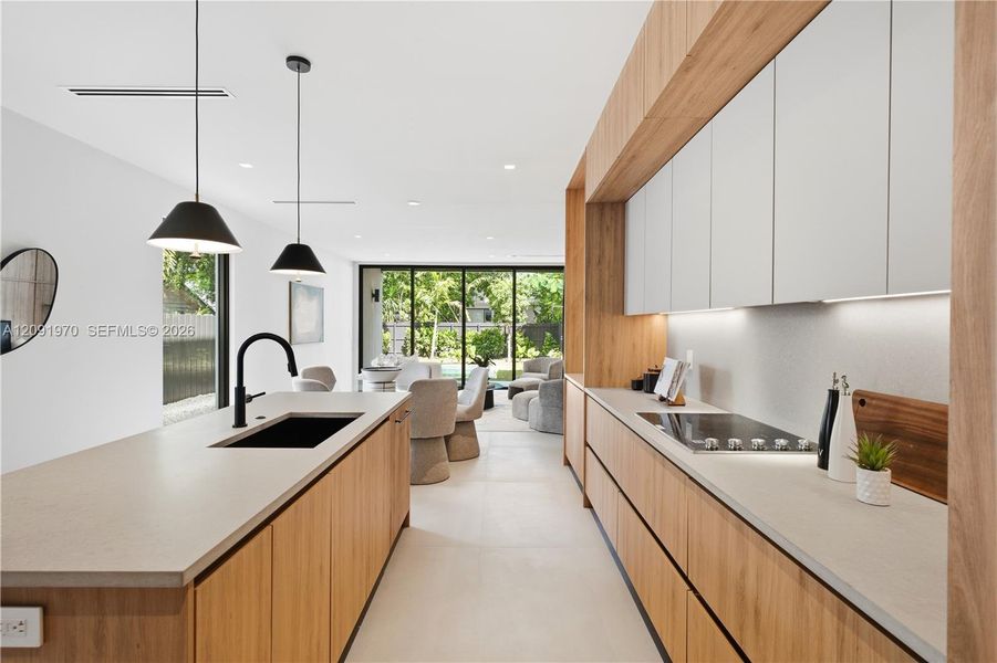 Furnished interior view inside a new home in , Miami (Image 32).