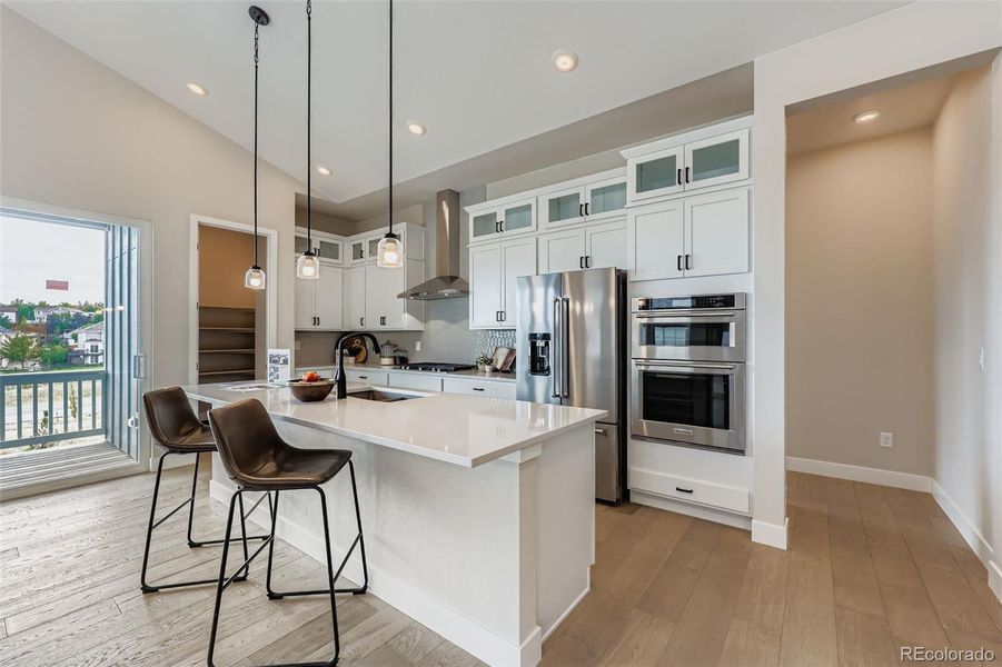 Furnished interior view inside a new home in Hillside at Castle Rock, Castle Rock (Image 11). Furnished interior view inside a new home in Hillside at Castle Rock, Castle Rock (Image 11).