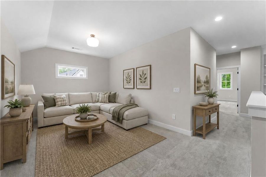 Furnished interior view inside a new home in Lake Arrowhead, Waleska (Image 6). Furnished interior view inside a new home in Lake Arrowhead, Waleska (Image 6).