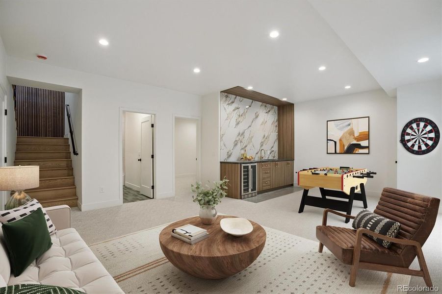 Furnished interior view inside a new home in , Denver (Image 3).