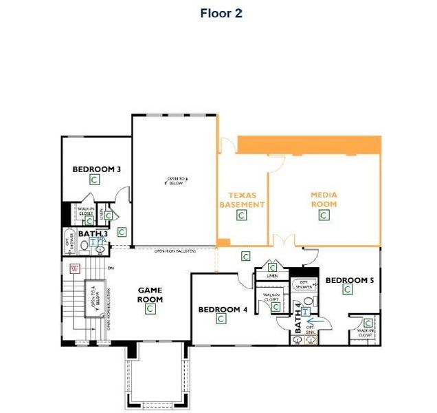 2D floor plan layout of this home in , Manvel, TX (Image 6). 2D floor plan layout of this home in , Manvel, TX (Image 6).