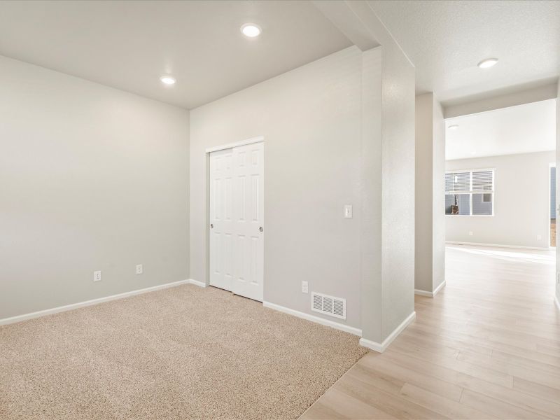 The Bergamot floorplan interior image taken at a Meritage Homes community in Brighton, CO.