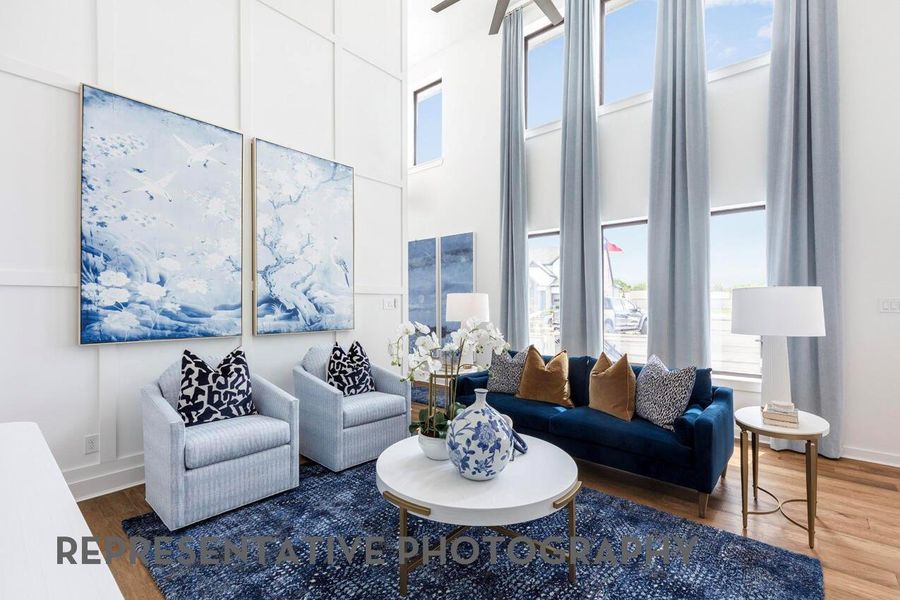 Furnished interior view inside a new home in Pomona, Manvel (Image 14).