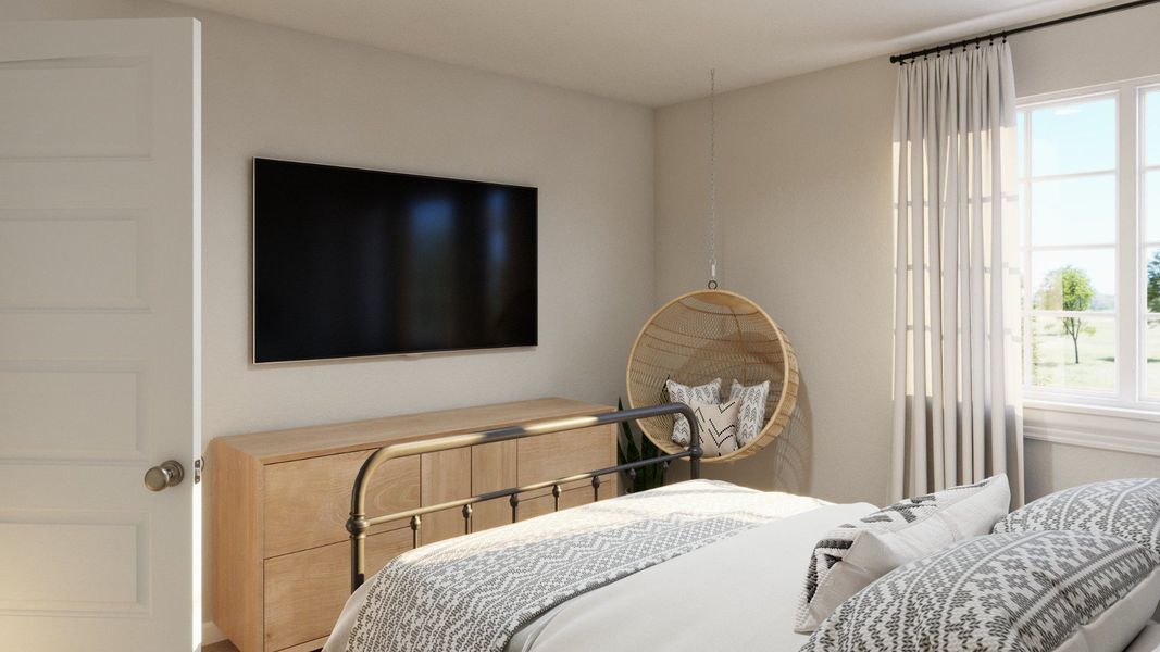 Representative furnished interior of a home built from the The Evergreen by Legend Homes in Mackenzie Creek, Conroe (Image 25).