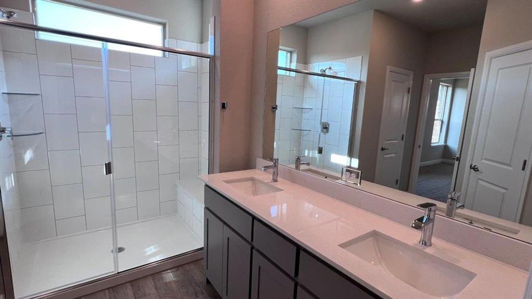 Furnished interior view inside a new home in Bluestem, Rhome (Image 6). Furnished interior view inside a new home in Bluestem, Rhome (Image 6).