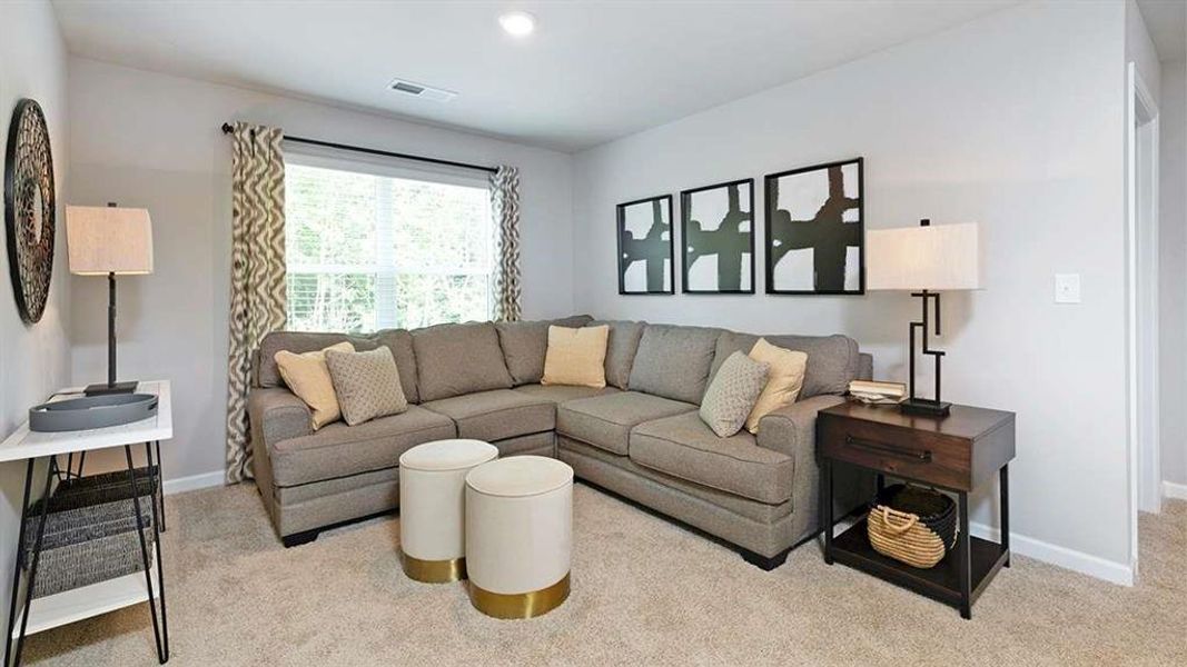 Furnished interior view inside a new home in The Reserve at Calcutta, Stockbridge (Image 6).