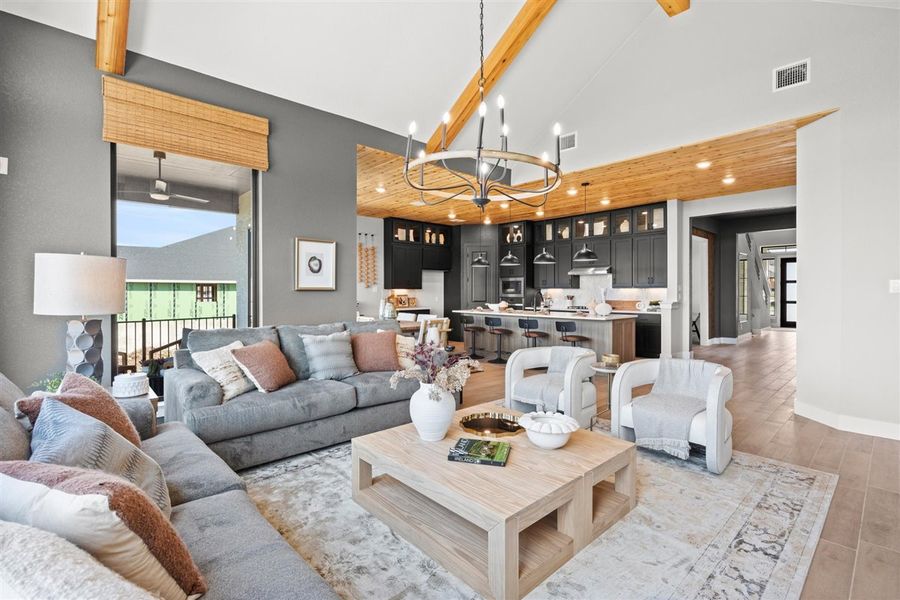 Furnished interior view inside a new home in Sweetwater, Austin (Image 22).