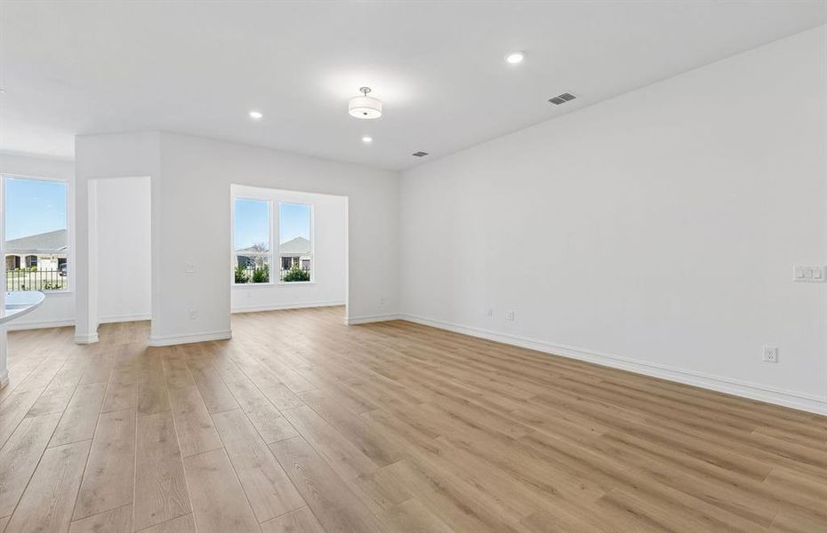 Open-concept living areas