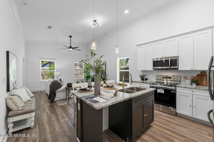 Furnished interior view inside a new home in , Jacksonville (Image 10).