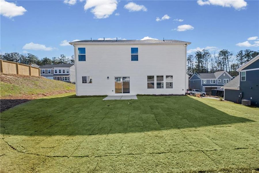 Exterior details and patio area of a home in Sage Woods, Dallas (Image 17).