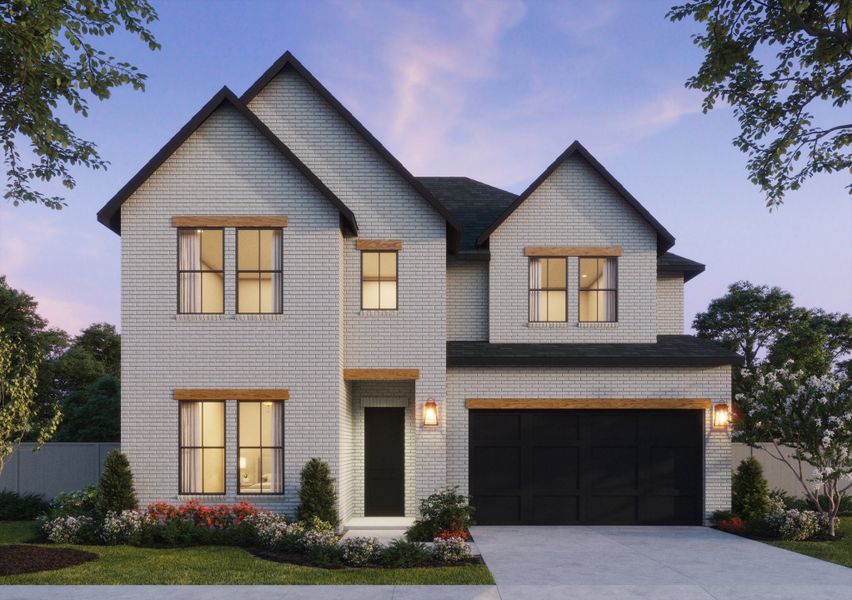 Representative exterior photo of a completed home built from the Prescott III by Southgate Homes in Painted Tree 50' Series, McKinney, TX (Image 16). Representative exterior photo of a completed home built from the Prescott III by Southgate Homes in Painted Tree 50' Series, McKinney, TX (Image 16).