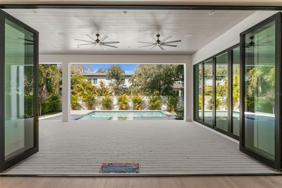 Exterior details and patio area of a home in , Tampa (Image 41).