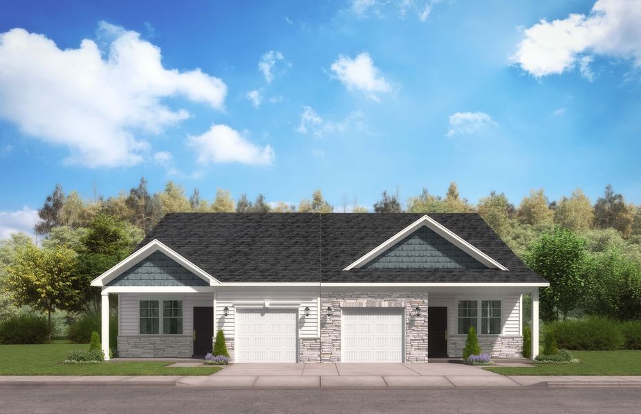 Representative exterior photo of a completed home built from the The Leyla by Stanley Martin Homes in Parkland, Greenville, SC (Image 1).