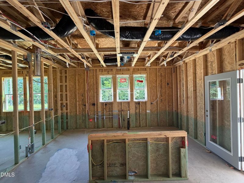 In-progress construction of a new home in Wendell Ridge, Wendell, NC (Image 37).