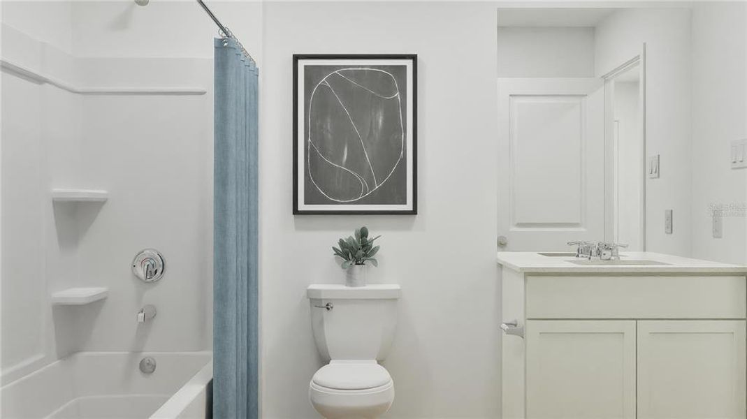 Furnished interior view inside a new home in Crosswinds, Haines City (Image 8).