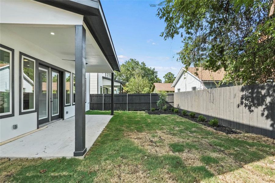 View of yard featuring a patio area