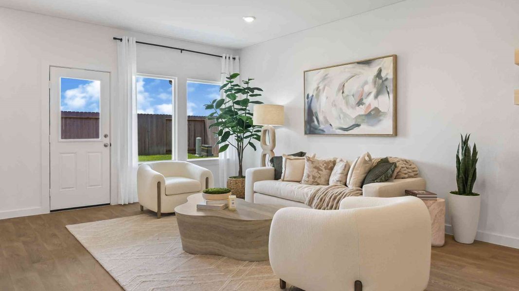 Furnished interior view inside a new home in Emberly, Beasley (Image 12).