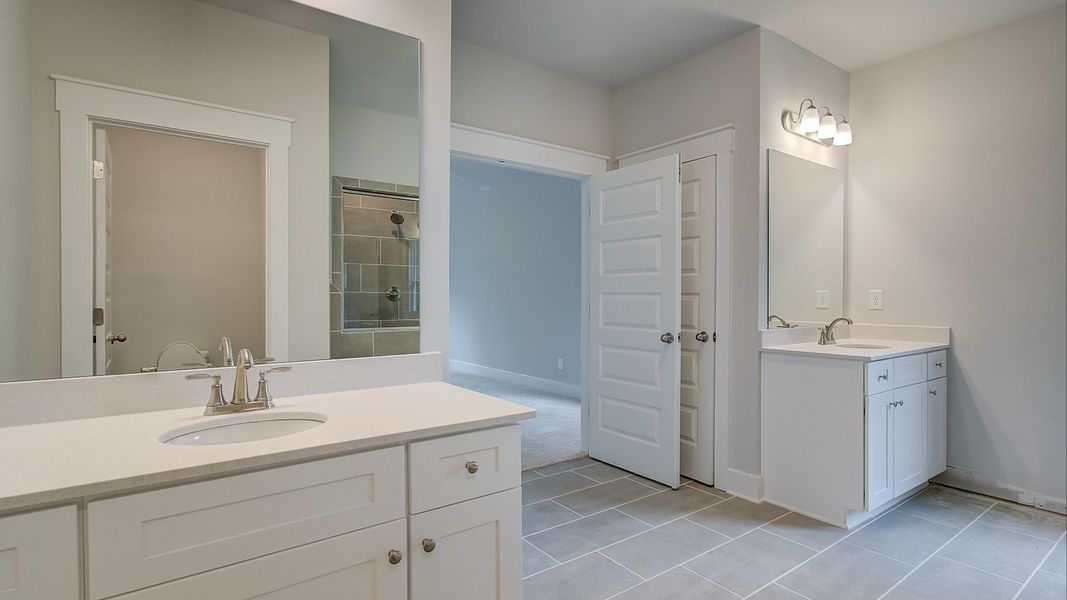 Representative furnished interior of a home built from the Emerson II by DRB Homes in Saddleridge, Senoia (Image 8). Representative furnished interior of a home built from the Emerson II by DRB Homes in Saddleridge, Senoia (Image 8).