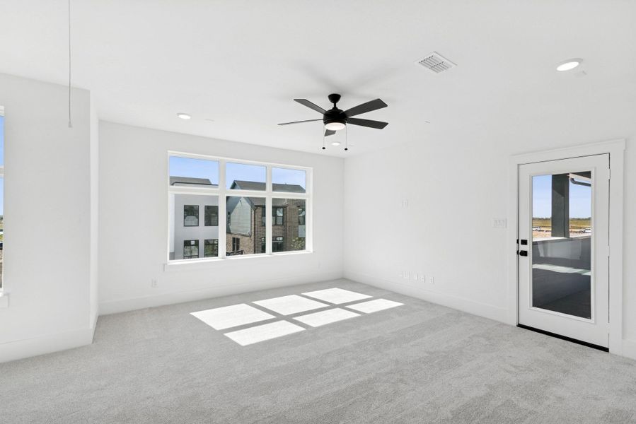 Spacious, unfurnished interior of a new home in Easthaven at Bridgeland Central - Horizon Collection, Cypress (Image 26).
