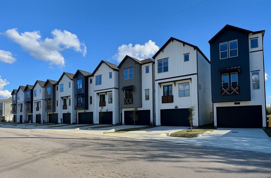 Front exterior of a new home in , Houston, TX, highlighting curb appeal (Image 2). Front exterior of a new home in , Houston, TX, highlighting curb appeal (Image 2).
