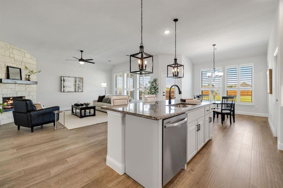 Furnished interior view inside a new home in Lovers Landing, Forney (Image 7).
