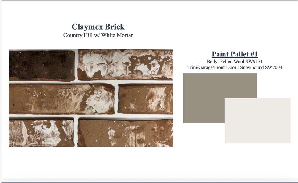 Sample of building materials used in homes in Windcress, Cove (Image 5). Sample of building materials used in homes in Windcress, Cove (Image 5).