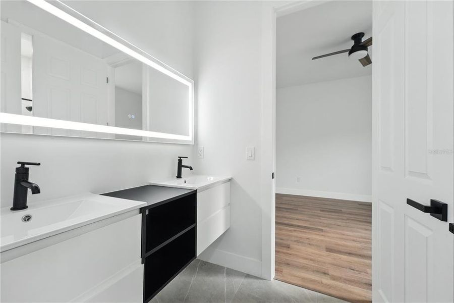 Furnished interior view inside a new home in , Orlando (Image 19). Furnished interior view inside a new home in , Orlando (Image 19).