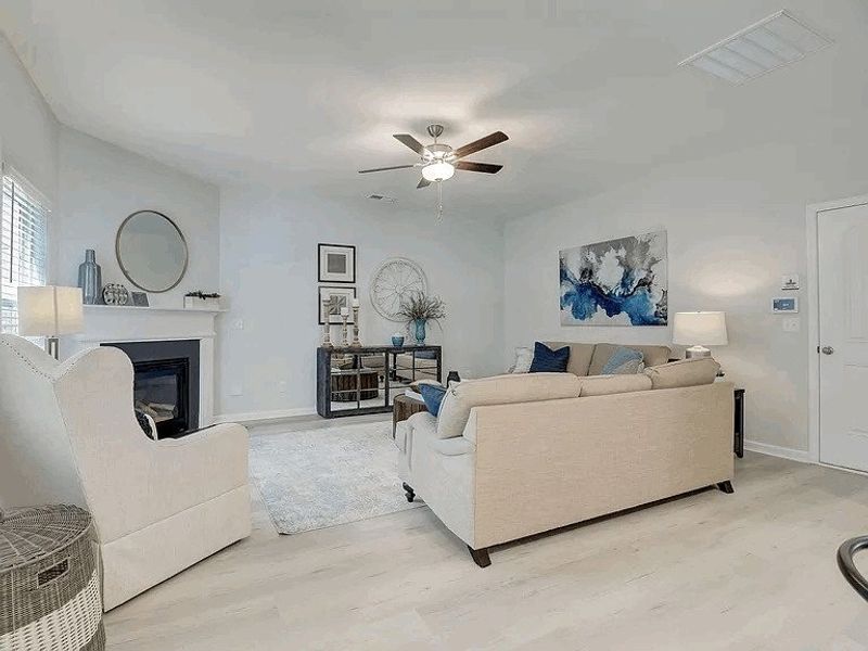 Furnished interior view inside a new home in Providence Station at Trolley Run, Aiken (Image 7).