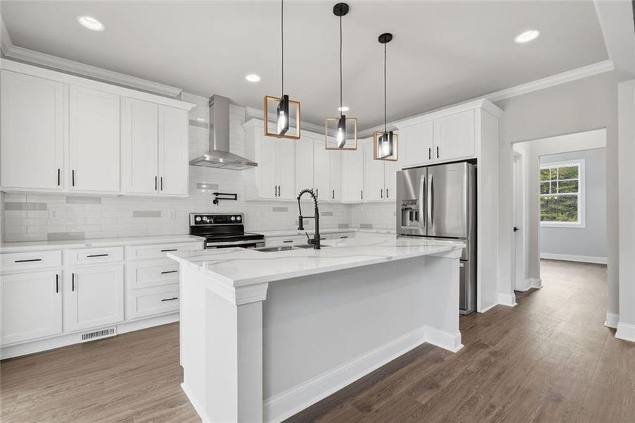 Furnished interior view inside a new home in , Dawsonville (Image 18).