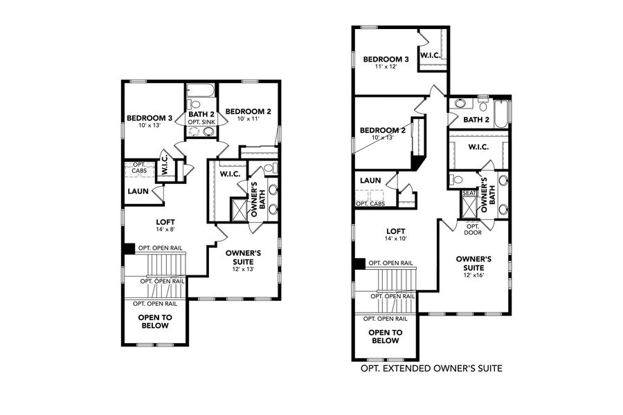 2D floor plan layout for the Keystone by Brightland Homes in Westerly, Erie, CO (Image 5).
