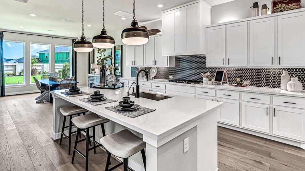 Furnished interior view inside a new home in Avalon at Cypress, Cypress (Image 9). Furnished interior view inside a new home in Avalon at Cypress, Cypress (Image 9).