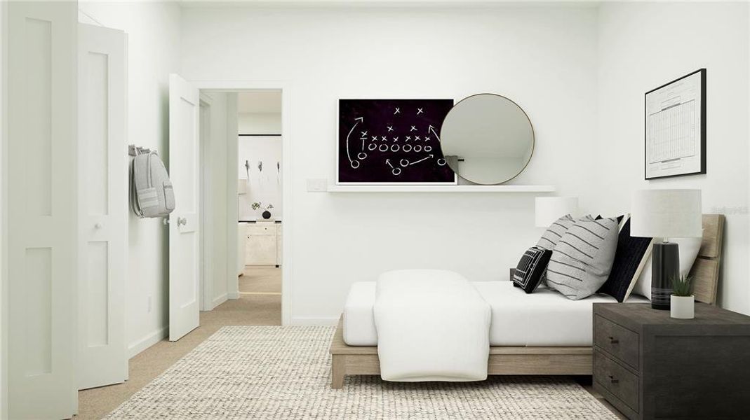 Furnished interior view inside a new home in Trailhead Landing: Trailhead Landing 60s, Alachua (Image 16).