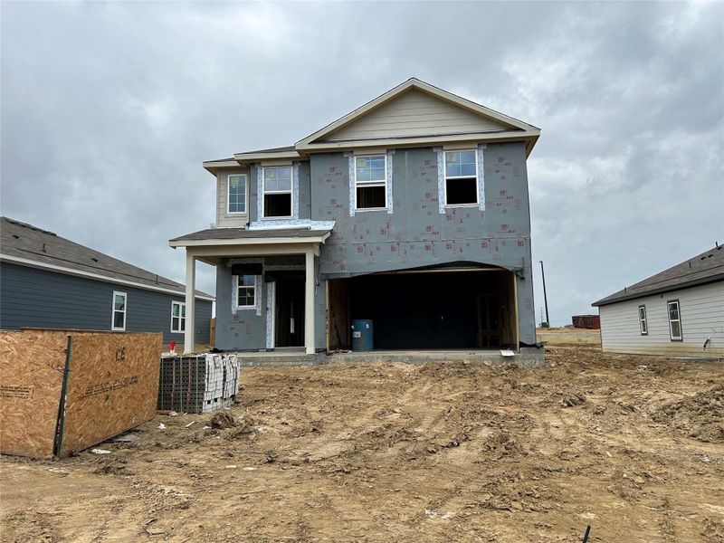 In-progress construction of a new home in Reveille Estates, Bryan, TX (Image 22).
