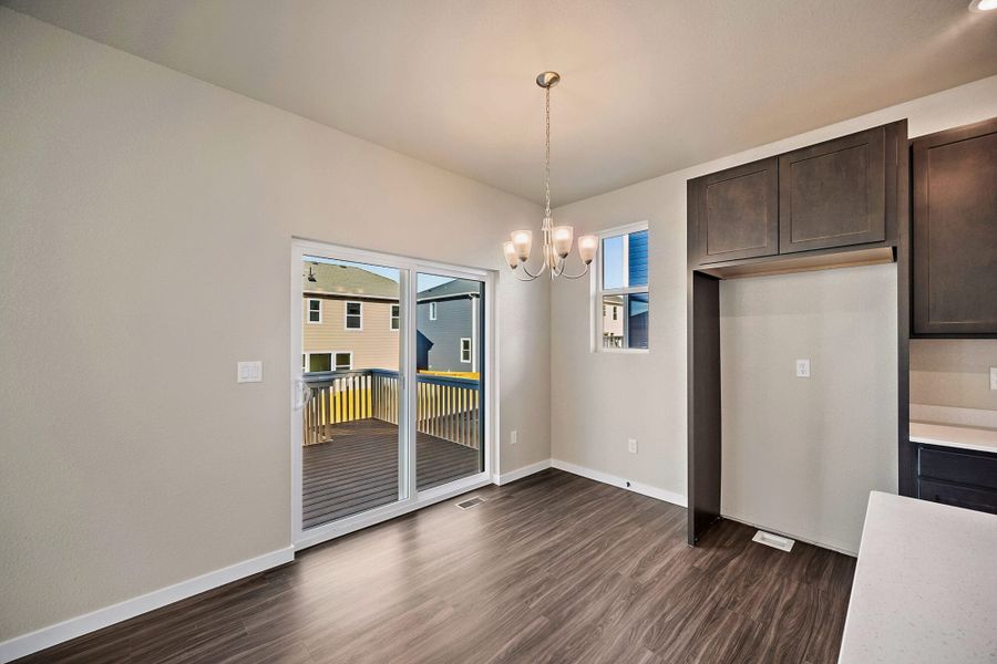 Spacious, unfurnished interior of a new home in Ridge at Lorson Ranch, Colorado Springs (Image 16).