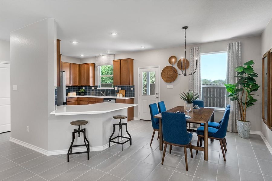 Representative furnished interior of a home built from the 1676 Modeled by KB Home in Nagel Crossing, San Antonio (Image 11). Representative furnished interior of a home built from the 1676 Modeled by KB Home in Nagel Crossing, San Antonio (Image 11).