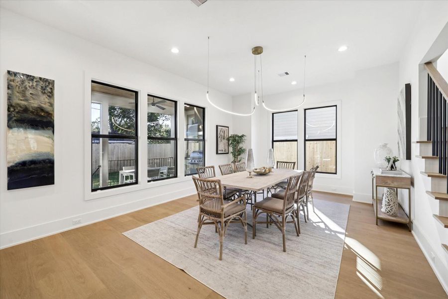 Furnished interior view inside a new home in , Houston (Image 32).