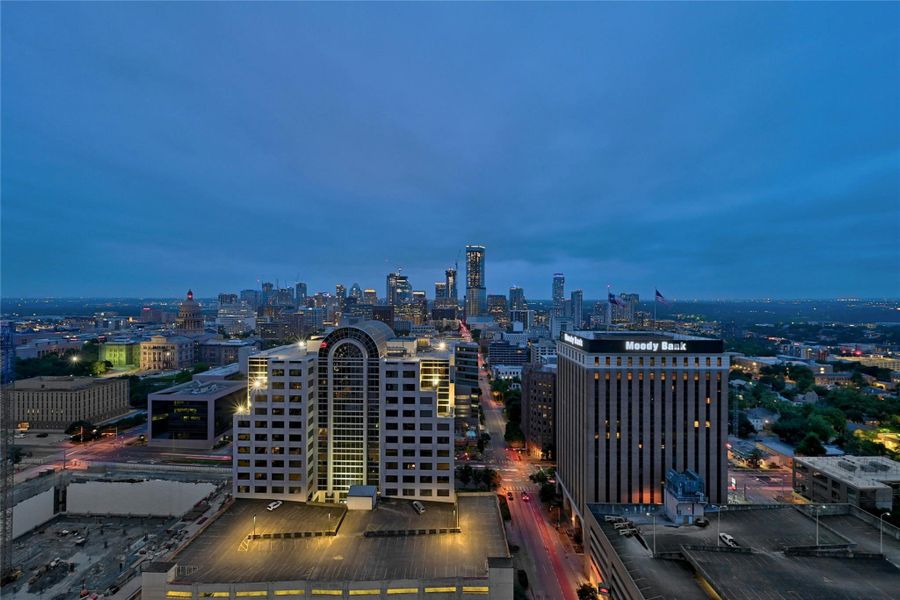 This unit offers breathtaking views of downtown Austin and Capitol Views.