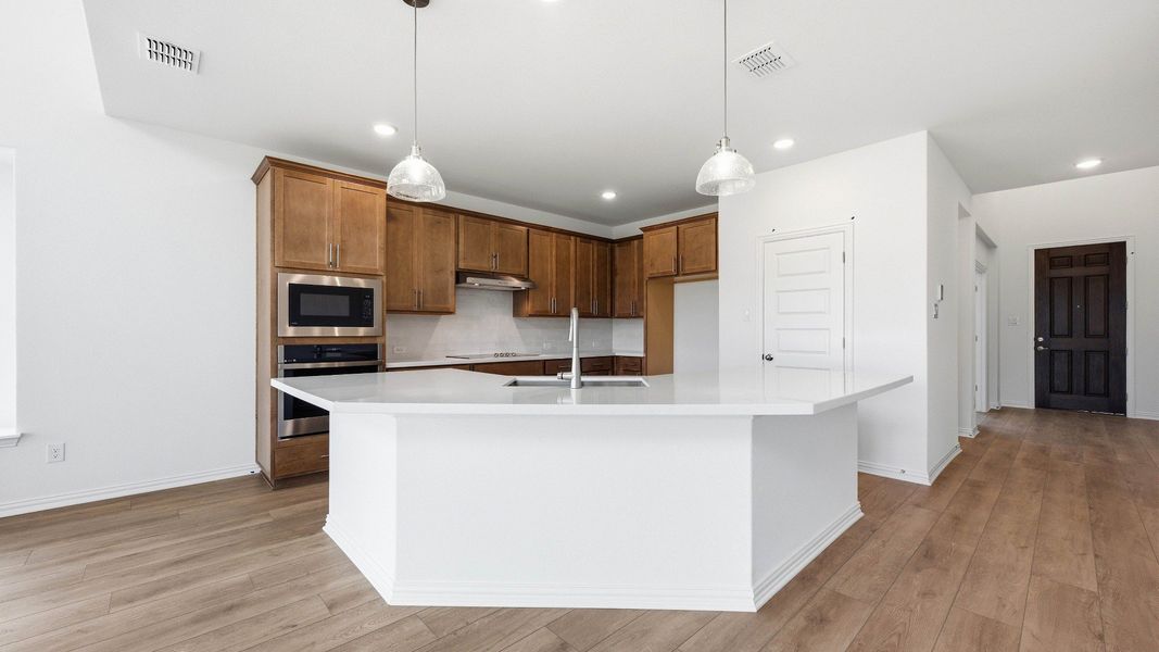 Furnished interior view inside a new home in Oaks at San Gabriel, Georgetown (Image 24).