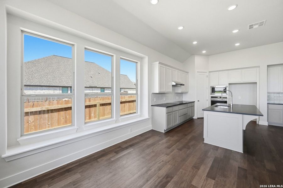 Furnished interior view inside a new home in Alsatian Oaks, Castroville (Image 4).