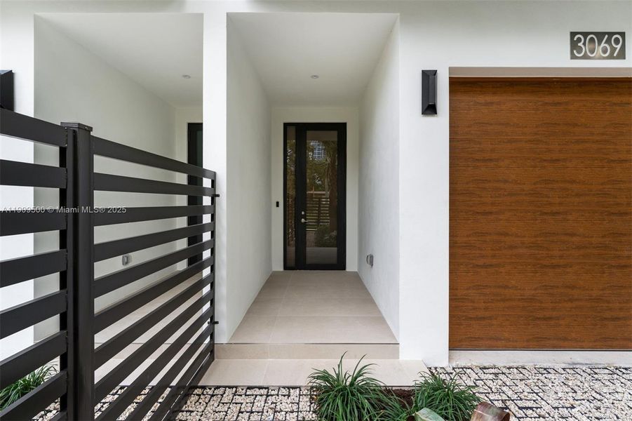 Exterior details and patio area of a home in , Miami (Image 4). Exterior details and patio area of a home in , Miami (Image 4).
