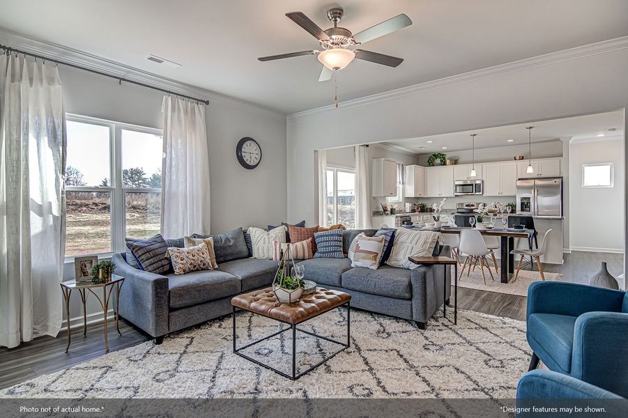 Furnished interior view inside a new home in Cambridge Reserve, Angier (Image 11). Furnished interior view inside a new home in Cambridge Reserve, Angier (Image 11).