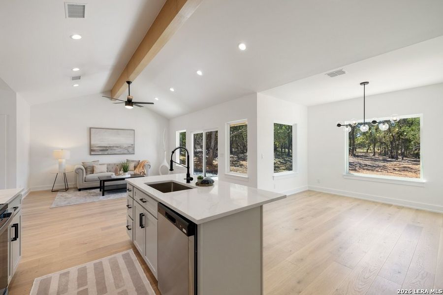 Furnished interior view inside a new home in , Blanco (Image 4).