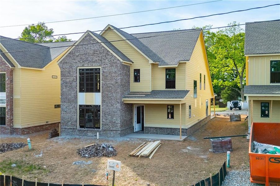 In-progress construction of a new home in , Flowery Branch, GA (Image 4).