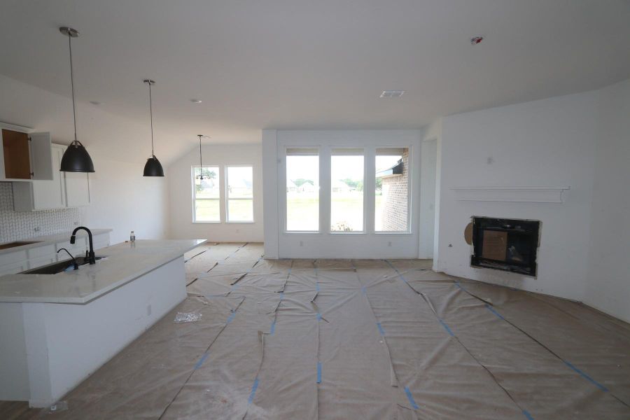 Great room - still under construction! Great room - still under construction!